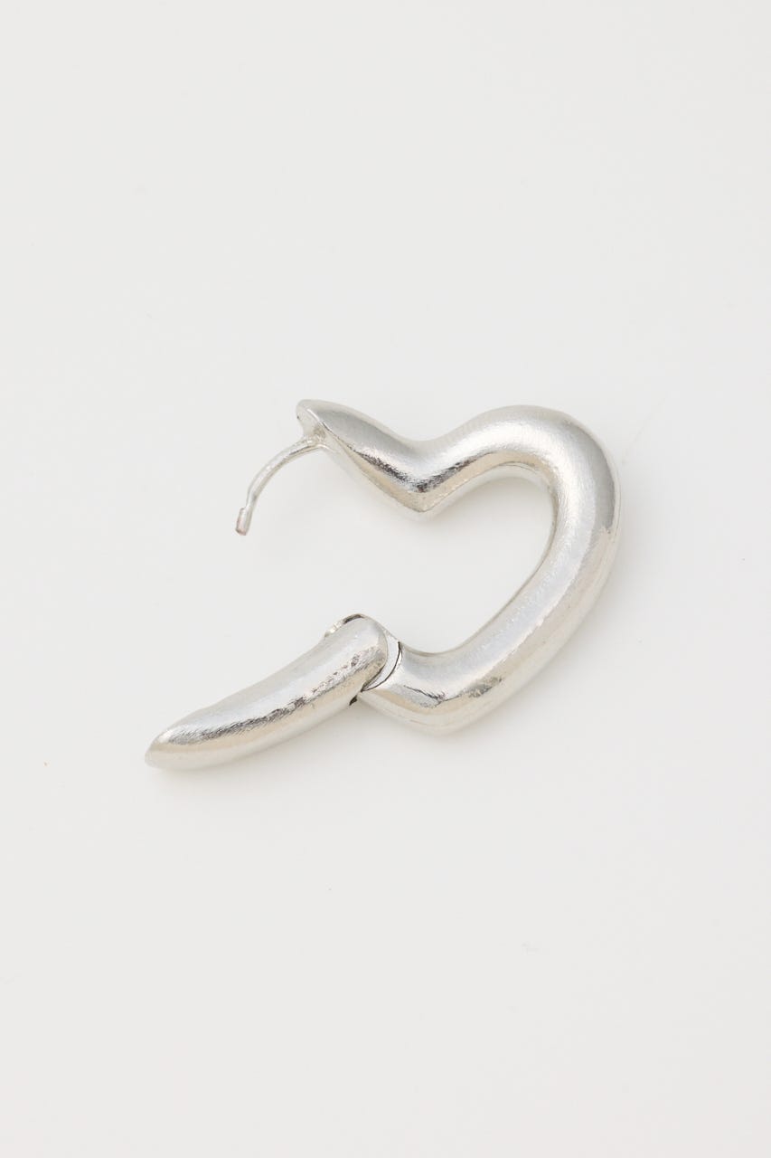 ハートフープピアス SLV FREE