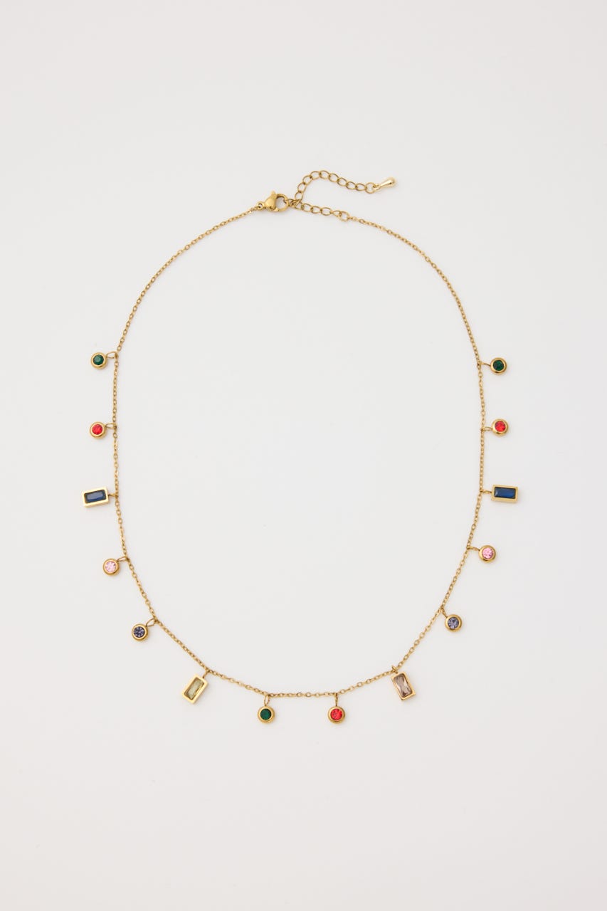 クリアストーンネックレス GLD FREE