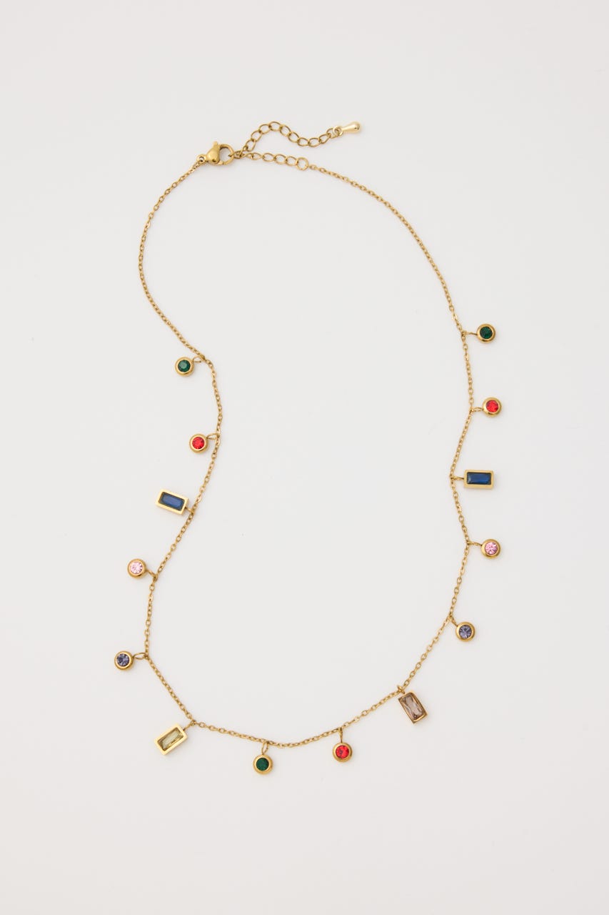 クリアストーンネックレス GLD FREE