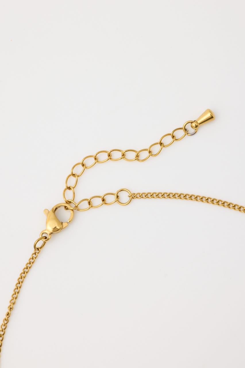 ハートストーンネックレス GLD FREE