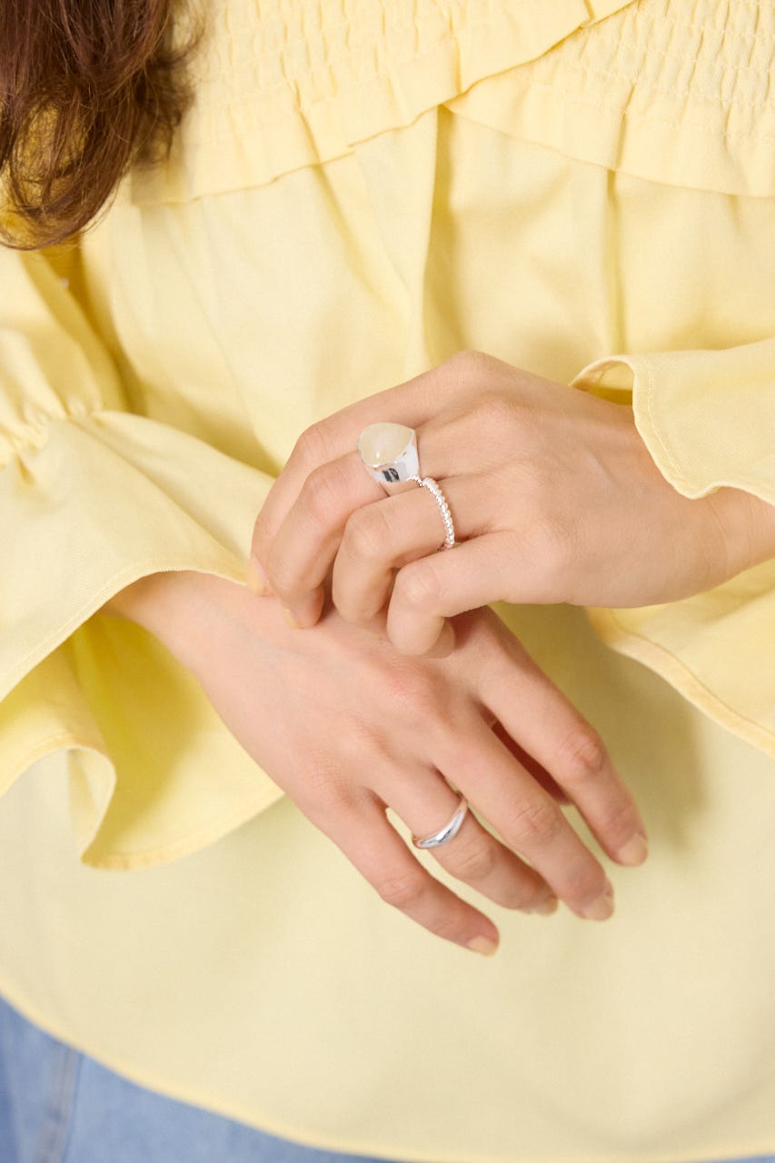 ハートモチーフアソートリングセット WHT FREE