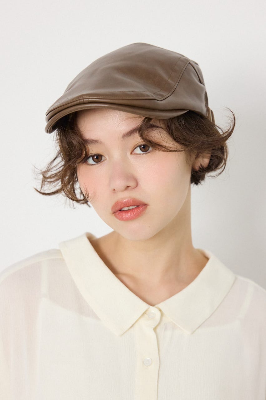 ハンチングキャップ BRN FREE