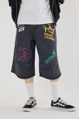 【新品】 RODEO CROWNS デニム ショート ブーツ RODEO CROWNS - RODEO CROWNS デニムショートブーツの通販 by
