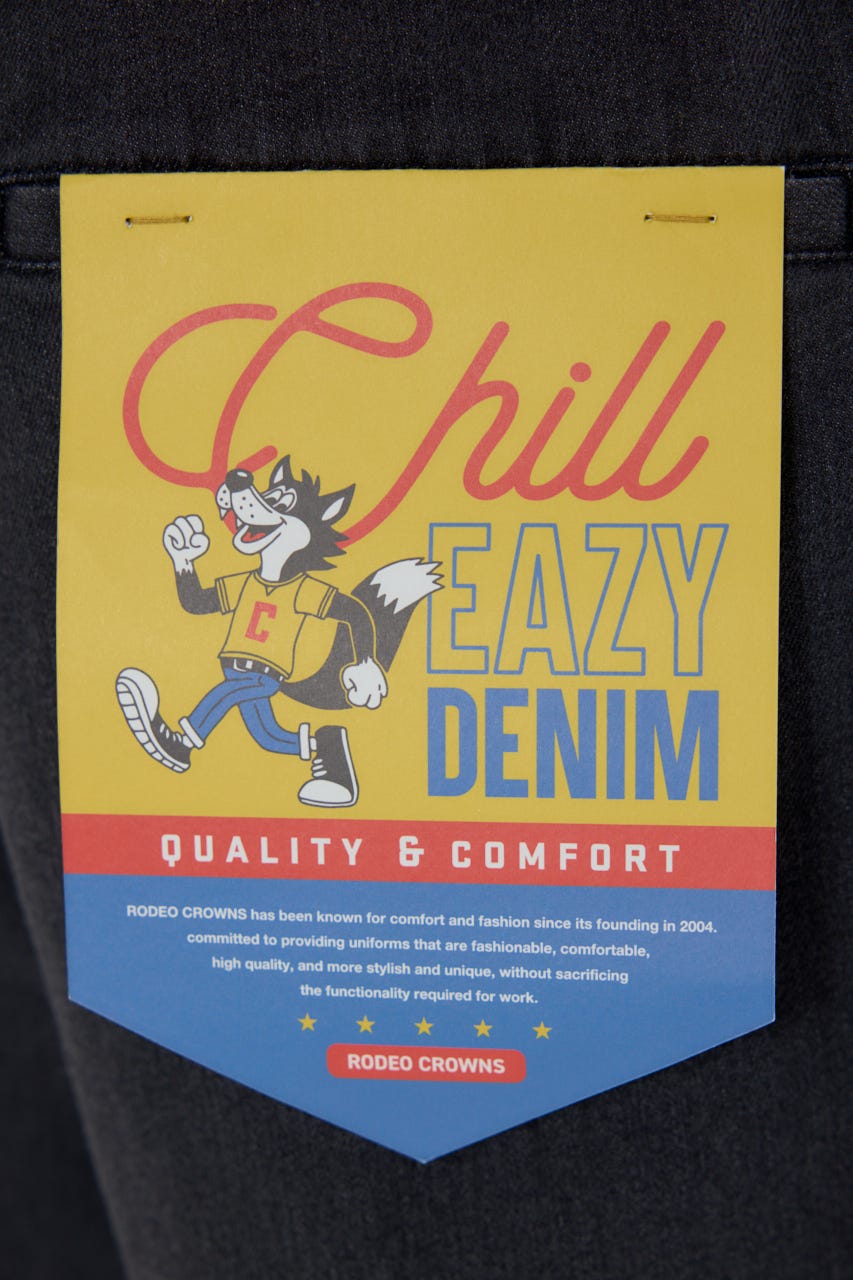 チルイージーデニムJOGパンツ BLK M