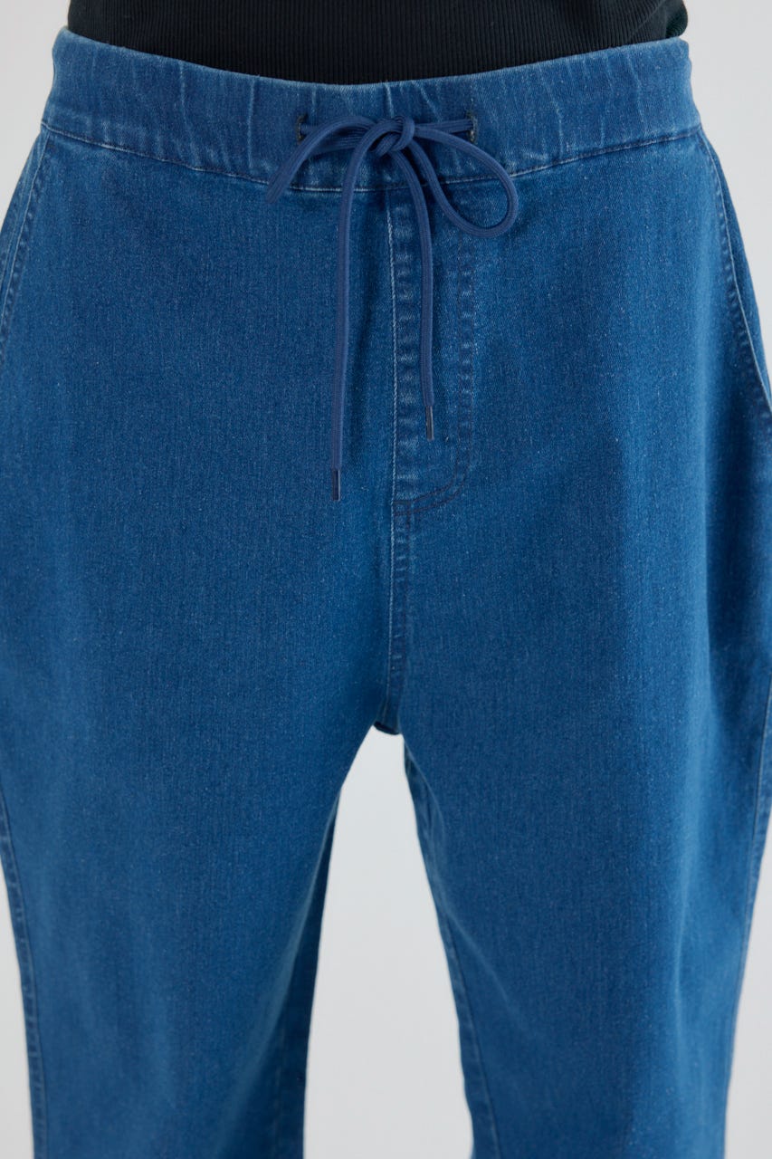 チルイージーデニムJOGパンツ BLU L