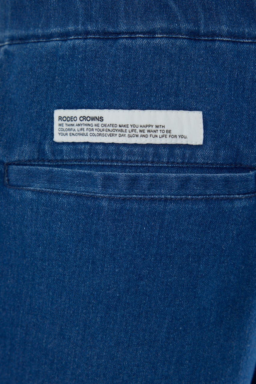 チルイージーデニムJOGパンツ BLU L