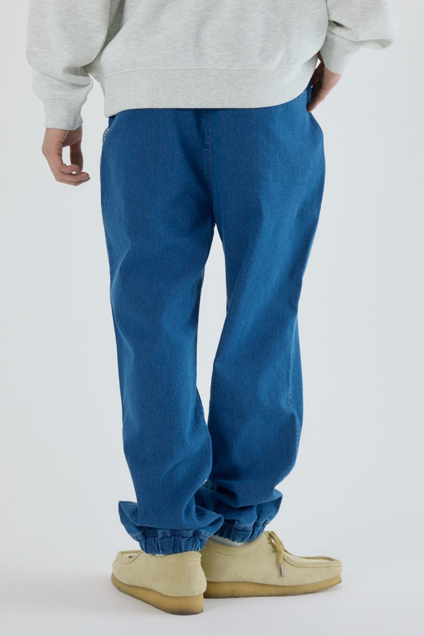 チルイージーデニムJOGパンツ BLU L