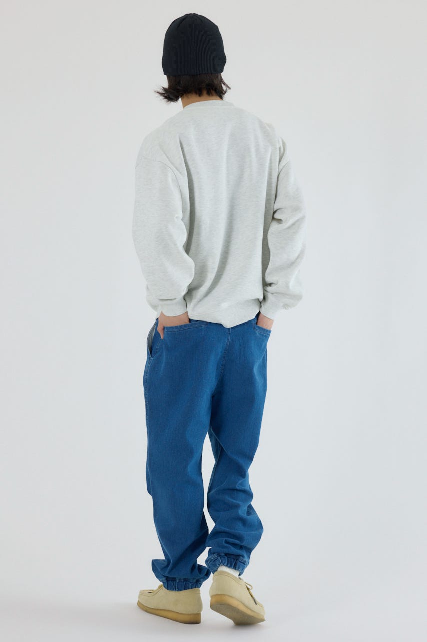 チルイージーデニムJOGパンツ BLU L