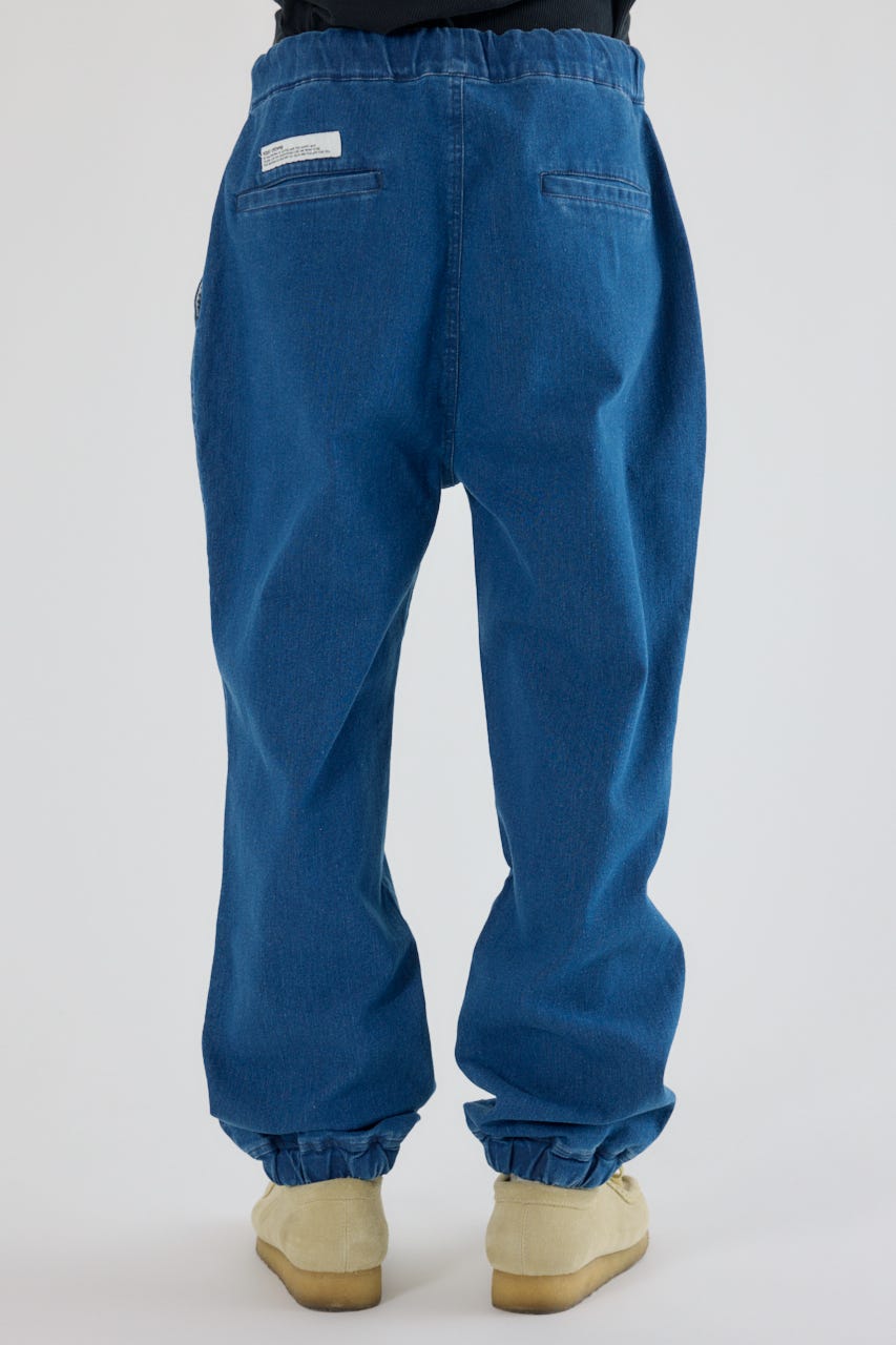 チルイージーデニムJOGパンツ BLU L