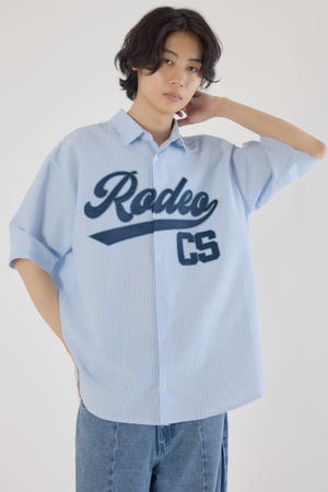 アップリケカレッジシャツ