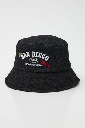 デニムロゴバケットハット