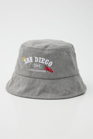 デニムロゴバケットハット