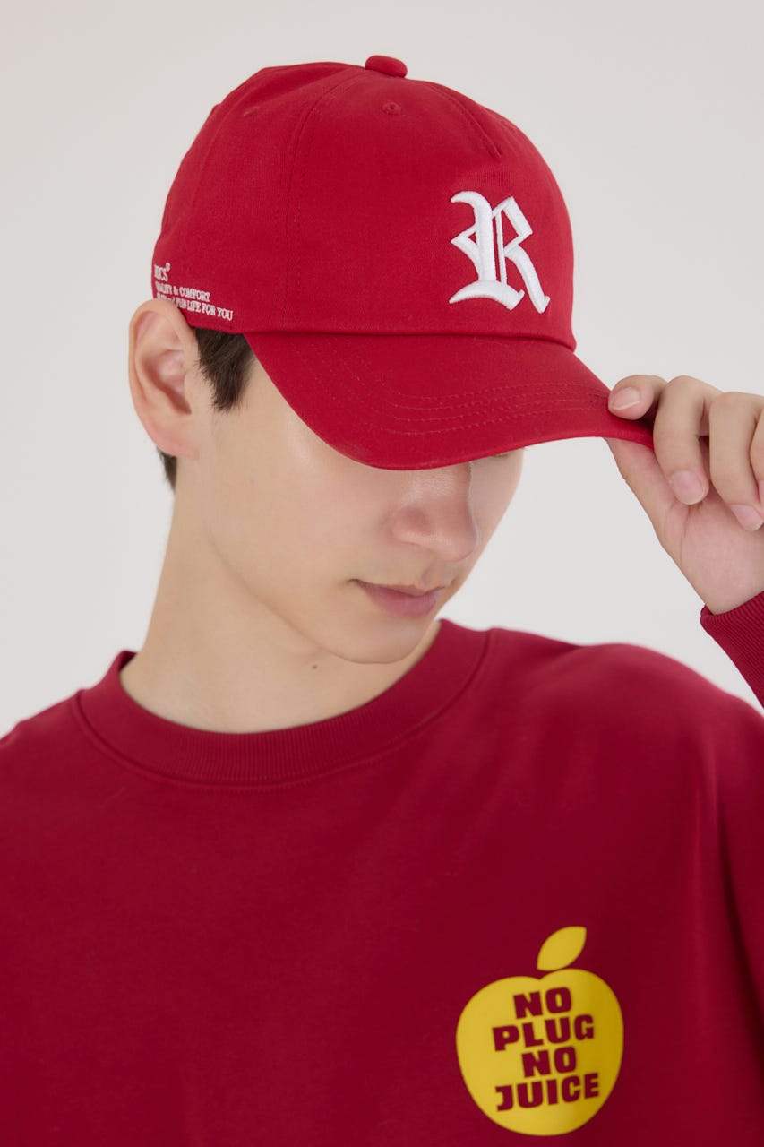 3Dワンポイントキャップ RED FREE