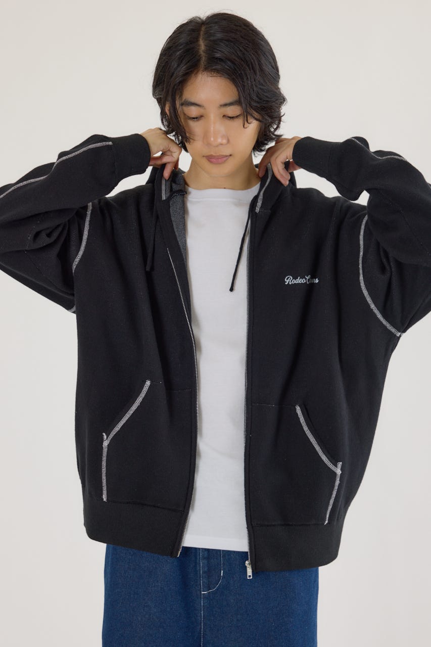 RODEO CROWNS WIDE BOWL | スウェットライクロゴZIPパーカー