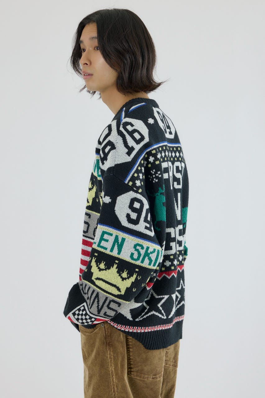 holidayニット BLK M