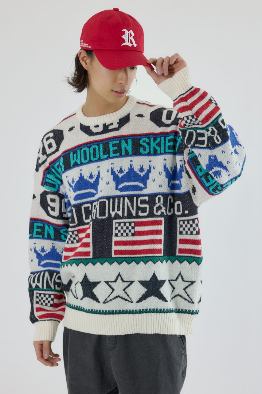 holidayニット IVOY M