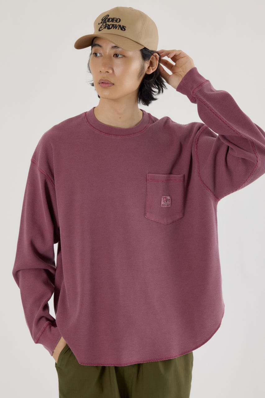 トップス walt ラインフラワークルーネックシアートップス（Tシャツ/カットソー