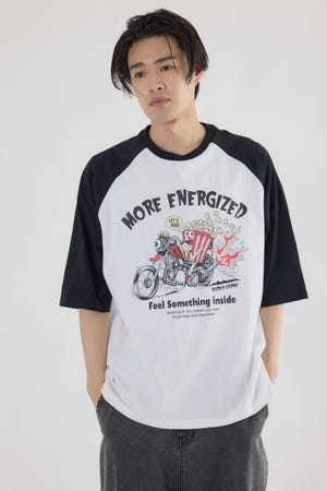 ロッドカスタム5分袖Tシャツ