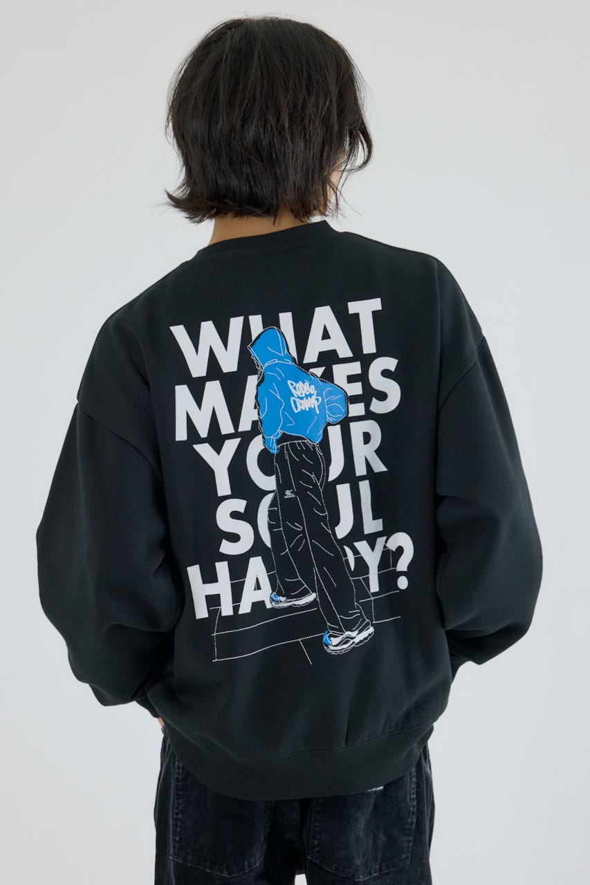 フィットガールスウェット BLK L