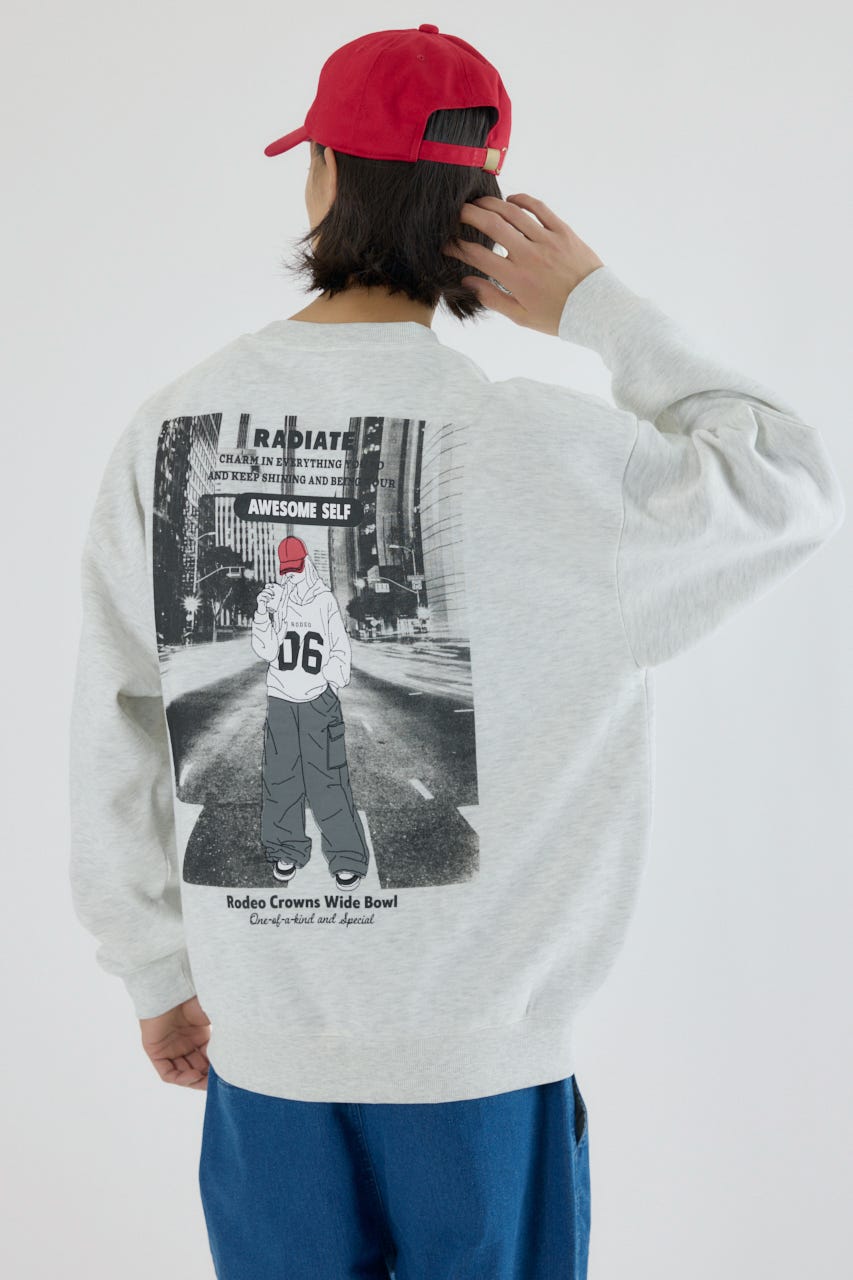 フィットガールスウェット L/T.GRY M