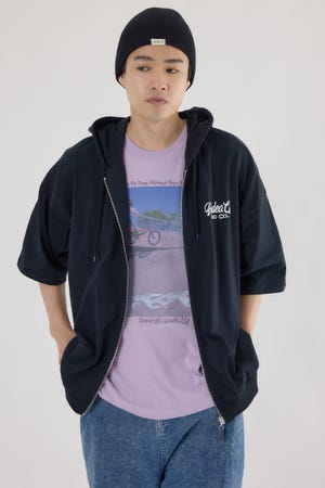 Rodeo Crowns デニムスリーブ パーカー 公式】RODEO CROWNS WIDE BOWLのトップス(スウェット・パーカー