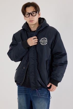 バックロゴフライトジャケット