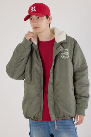 バックロゴフライトジャケット