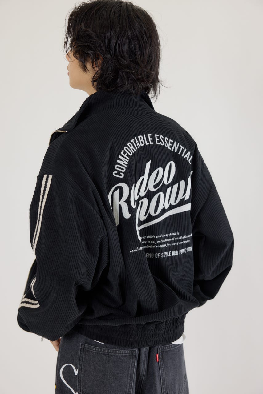 ◎balanceweardesign コーデュロイ トラックジャケット ジャージ セール】【セットアップ対応】コンパクト丈配色トラック