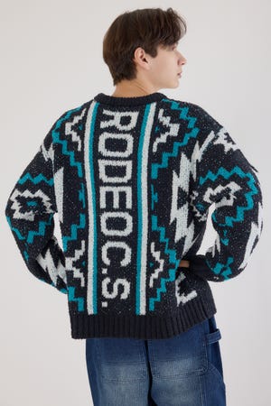 オルテガジャカードニット