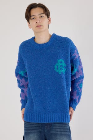 オルテガジャカードニット