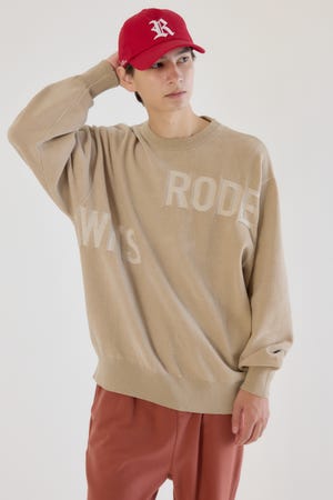 ランダムロゴモールニット