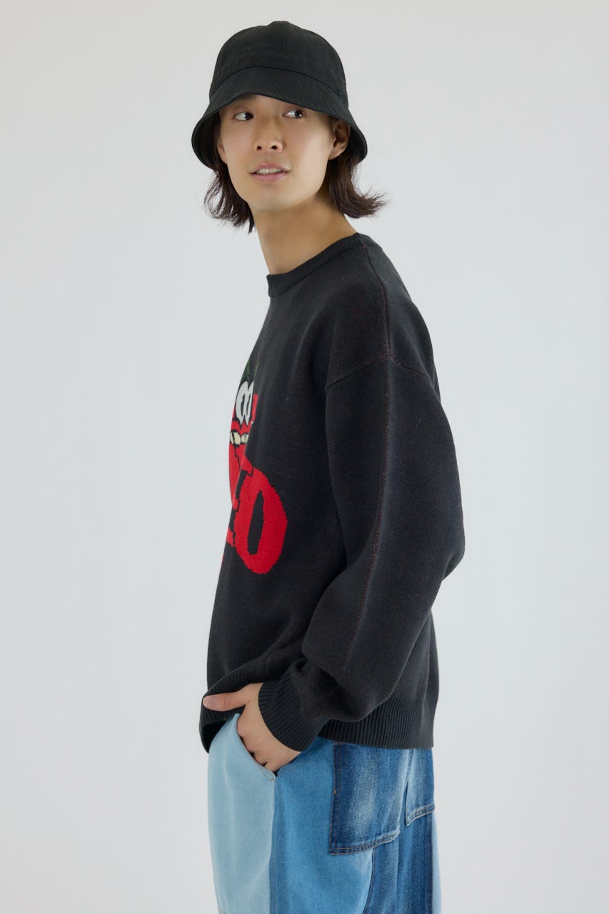 フルーツニット BLK L