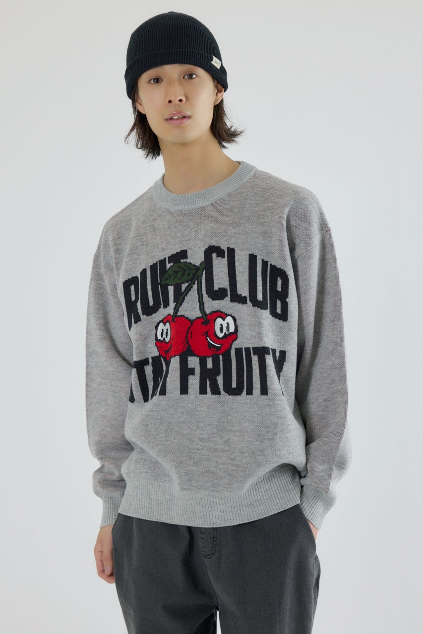 フルーツニット T.GRY M