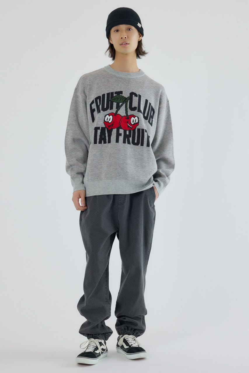 フルーツニット T.GRY M