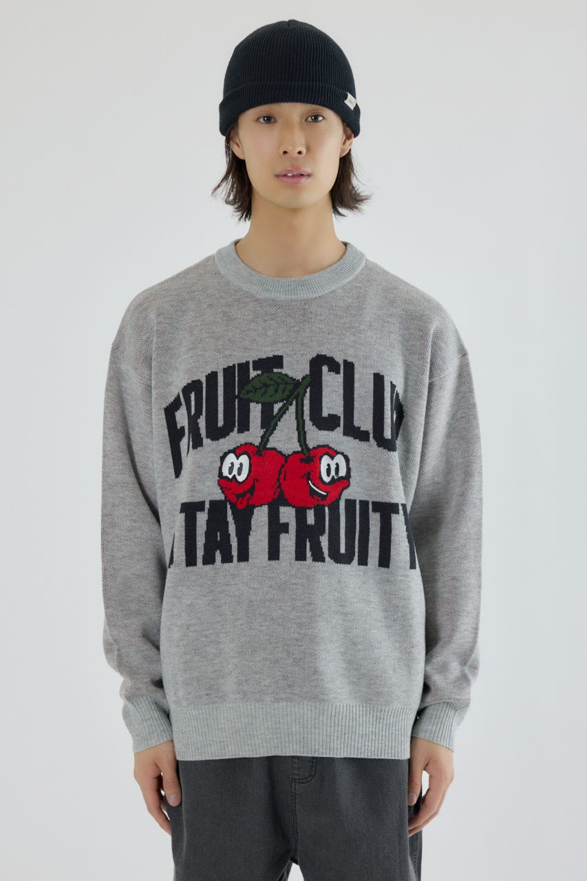 フルーツニット T.GRY M