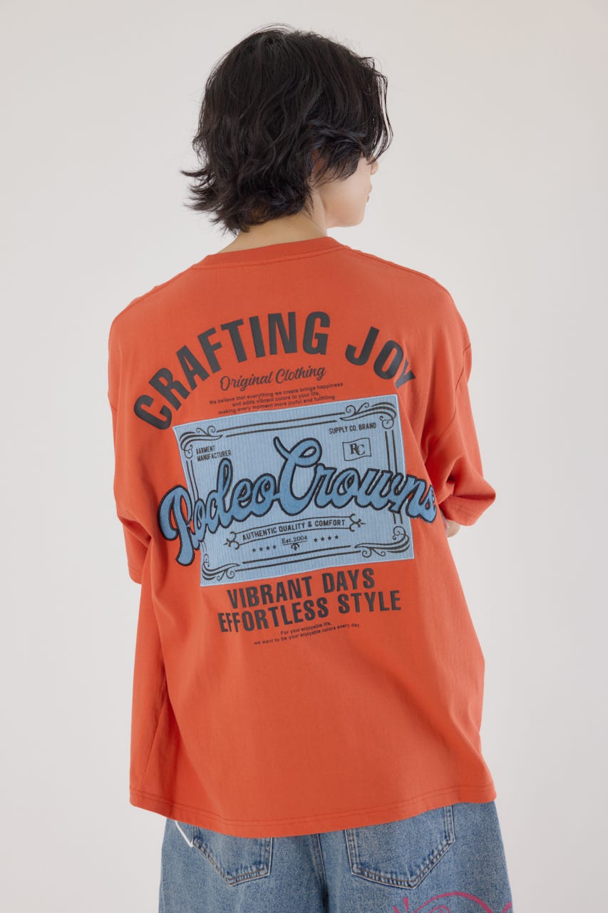 RODEO CROWNS WIDE BOWL | コール＆デニムパッチTシャツ (T