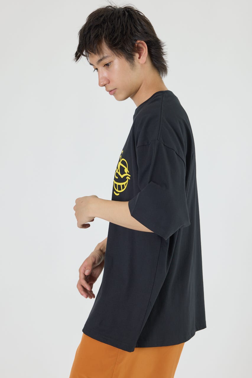 25/26秋冬★リヨセル素材 本革ロゴマーク付きTシャツ【各色】 刺繍ロゴクロップドTシャツ