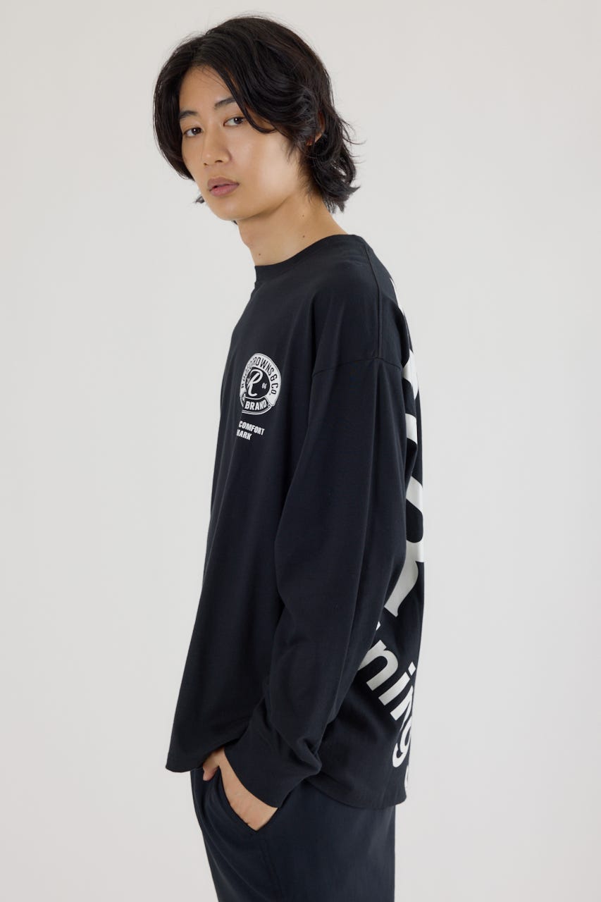 3steps 長袖Tシャツ BLK L