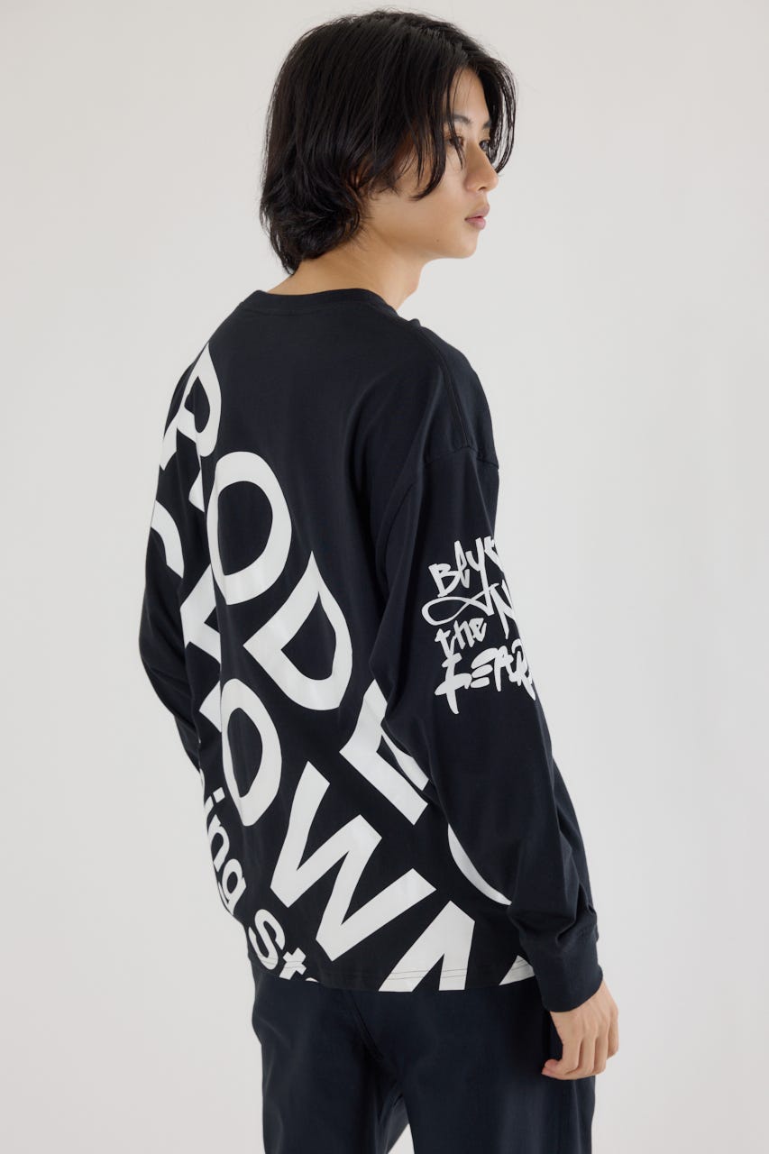 3steps 長袖Tシャツ BLK L