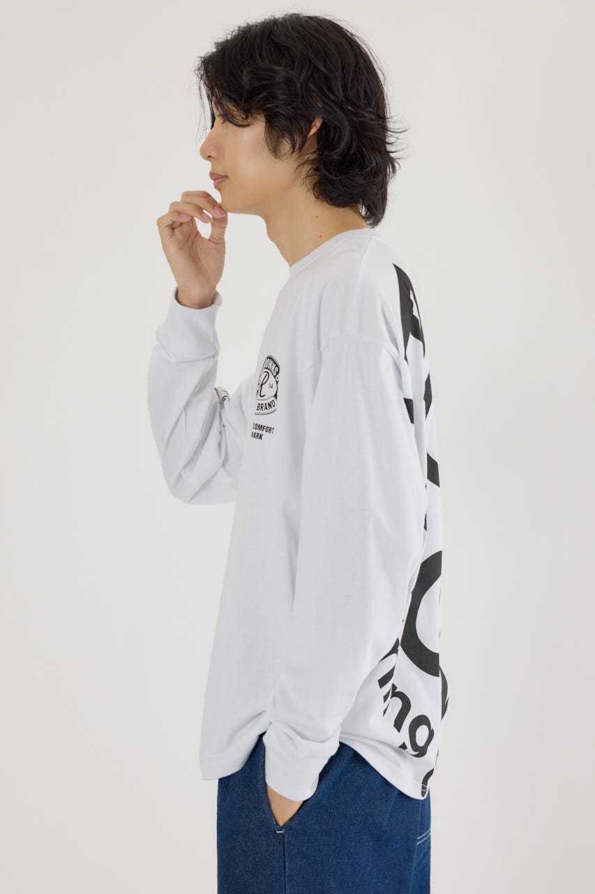3steps 長袖Tシャツ WHT L