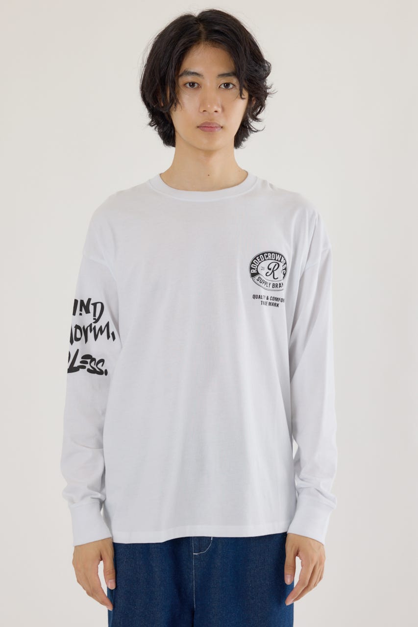 3steps 長袖Tシャツ WHT L