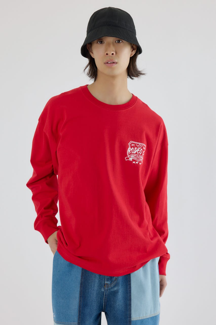 クラウンボール長袖Tシャツ RED L