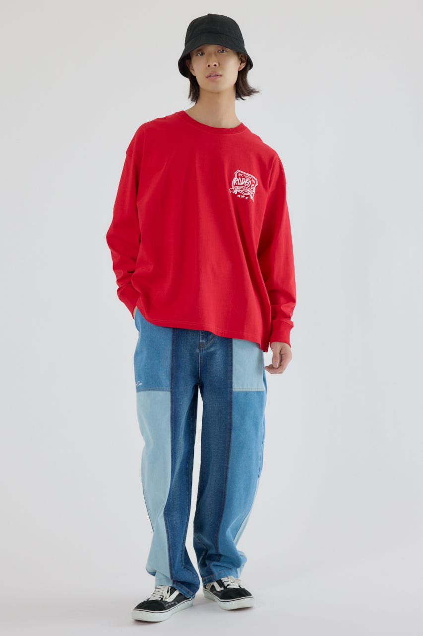 クラウンボール長袖Tシャツ RED L
