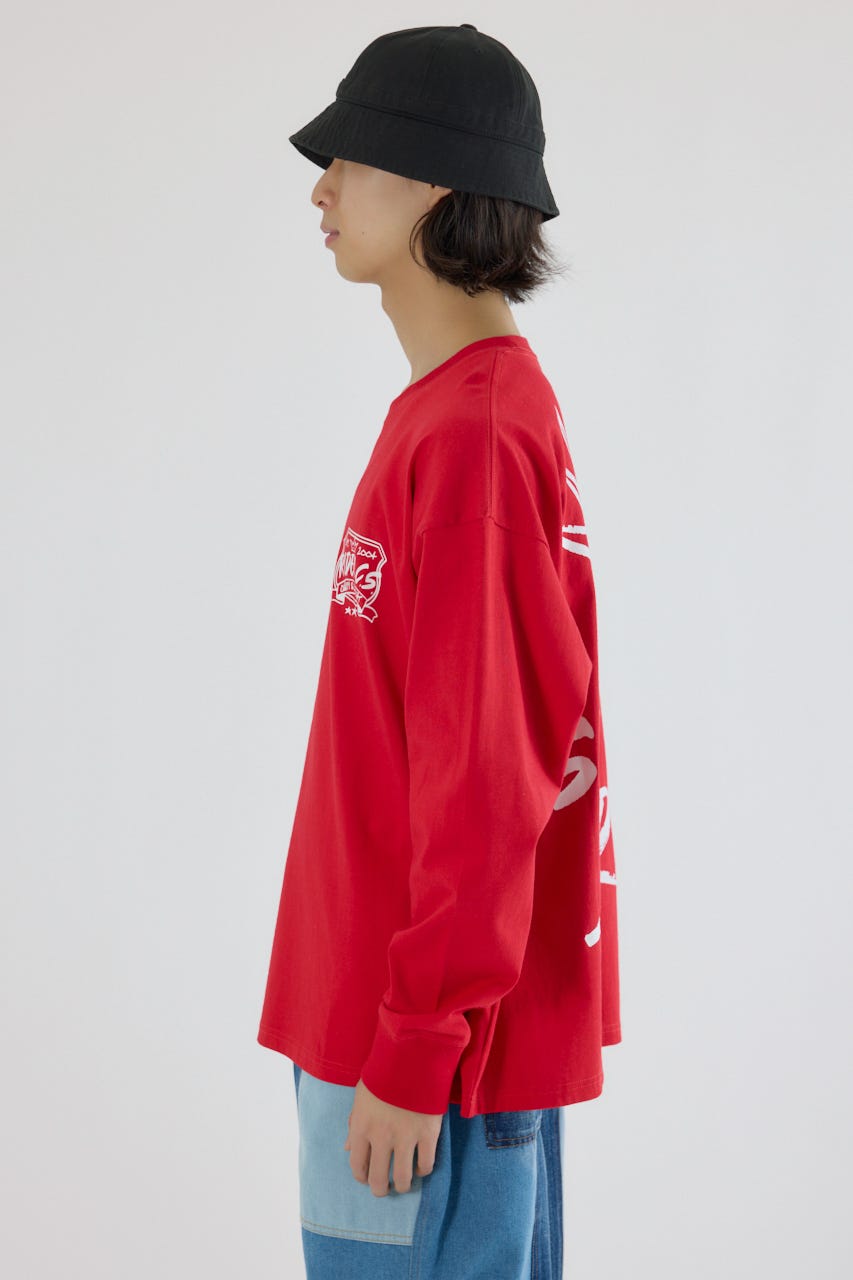クラウンボール長袖Tシャツ RED L