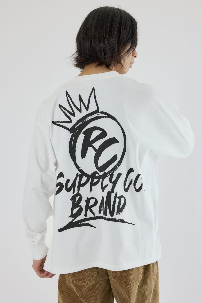 クラウンボール長袖Tシャツ WHT M