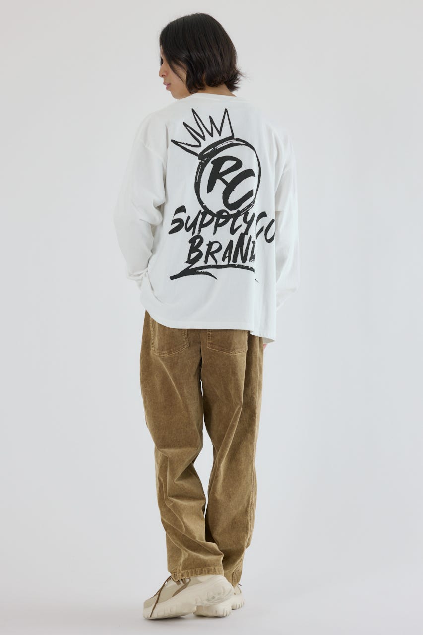 クラウンボール長袖Tシャツ WHT M