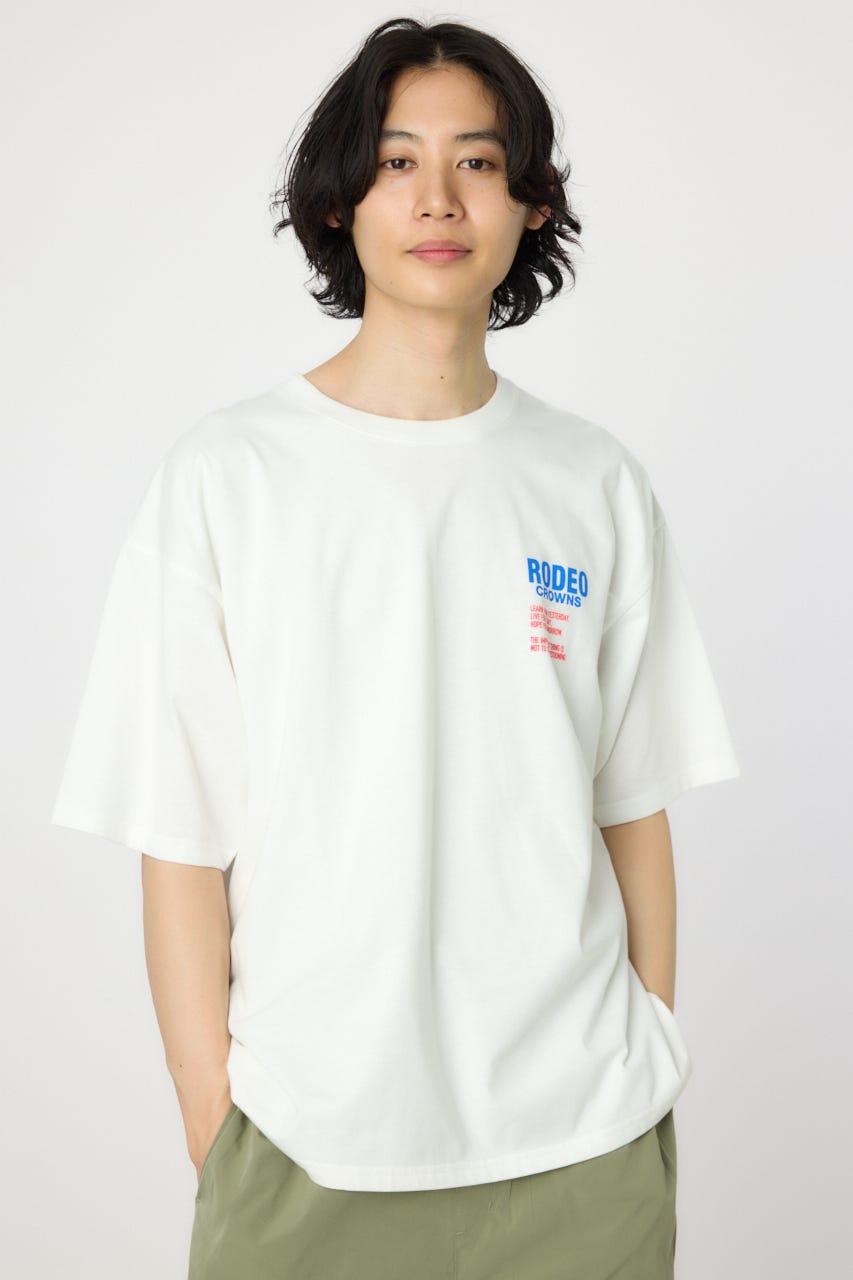 ●RAIVE● Stripe Oversized 半袖 Tシャツ RODEO CROWNS WIDE BOWL | VariousラグランラインTシャツ (T