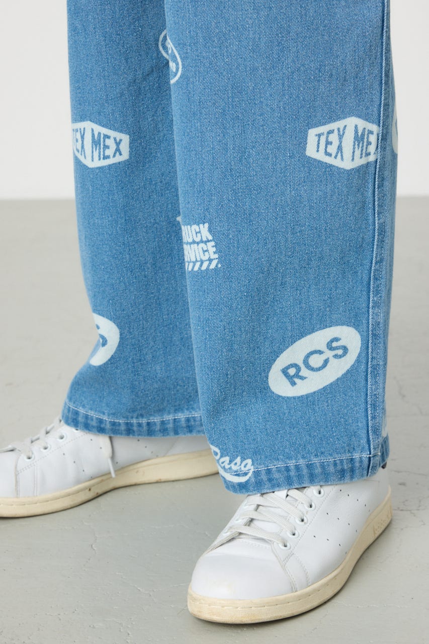RODEO CROWNS WIDE BOWL | スタンプデニムパンツ (その他デニム