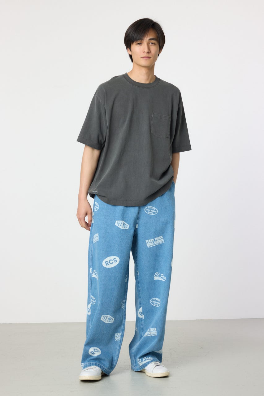 RODEO CROWNS WIDE BOWL | スタンプデニムパンツ (その他デニム