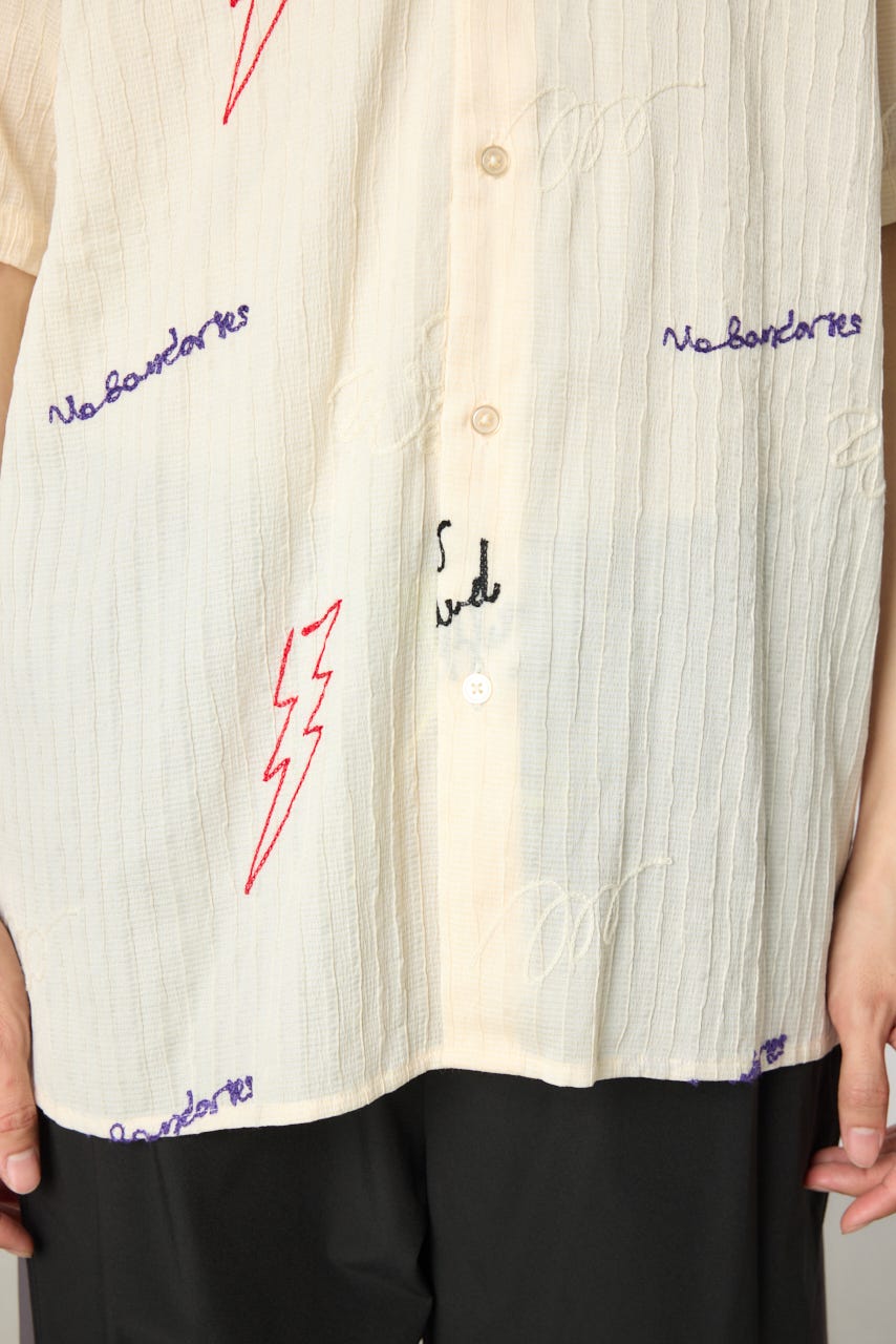 エンブロイダリーレタードシャツ IVOY L